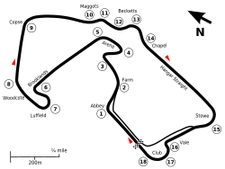 Layout of the Silverstone Circuit