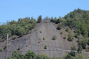 Coal waste pile near Shamokin, Pennsylvania from Shamokin