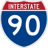 Interstate 90 marker