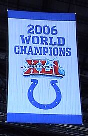 Indy Colts World Champions Banner