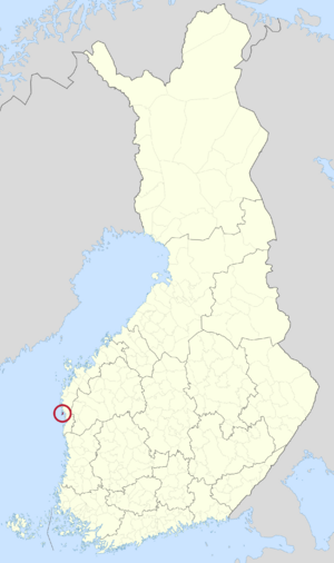 Location of Kaskinen in Finland