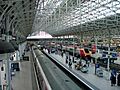 Manchester Piccadilly railway station from the footbridge