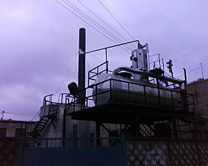 Open deaerator plant