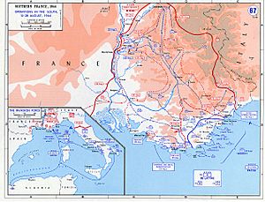 Operation Dragoon - map