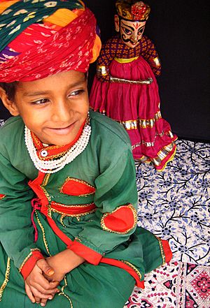 Rajasthani-puppeteer