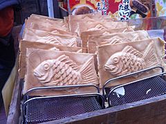 Square taiyaki in Ueno 2015