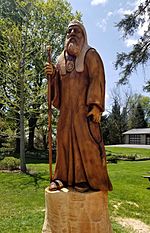 St Tikhon Wooden Carving