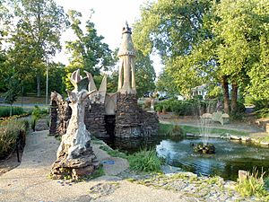 Wilson Park castle and fountain, Fayetteville, Arkansas