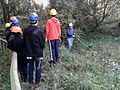 A London Wildlife Trust Volunteer Warden instructing a Headstart group in Gunnersbury Triangle