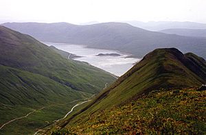 Am Bathach summit ridge