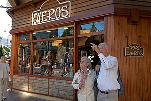 Downtown shopping in Bariloche