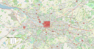 Greater Glasgow rail passengers 2018-19