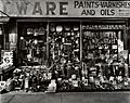 HARDWARE STORE 316-318 Bowery at Bleeker Street in New York City by Berenice Abbott in 1938