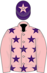 Pink, Purple stars, Pink sleeves, Purple cap, Pink star