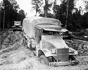 Red Ball Express - Truck in the mud