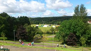 Riverside Park Festival set-up