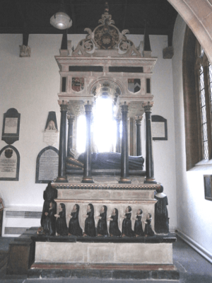 SirJohnPopham Died1607 WellingtonChurch Somerset