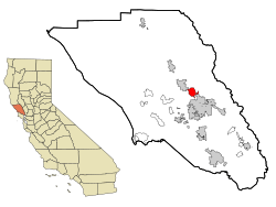 Location in Sonoma County and the state of California