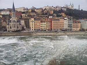 View over the Saône, Lyon