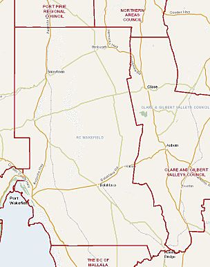 Wakefield Regional Council map, 2015