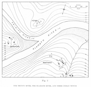 Yurok Geography (Waterman) map 32