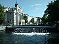 Bielefeld Niederwall Wasserspiel über Stadtbahntunnel