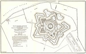 Fort Jackson Bombardment Damage