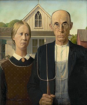 Grant Wood - American Gothic - Google Art Project