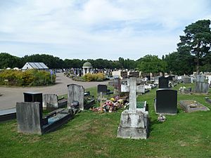 Graves at New Southgate Cemetery