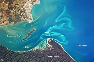 Great Sandy Strait from orbit