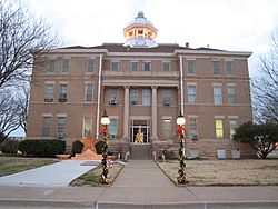 The Hardeman County Courthouse in Quanah