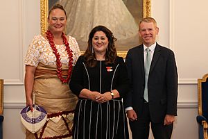 Hipkins and Sepuloni swearing in