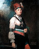 Joseph Brant painting by George Romney 1776 (2)