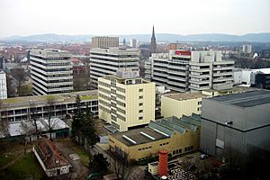 Karlsruhe Universität from Physikhochhaus pic1 meph666-2005-Feb-10