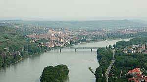 Krems and mautern from ferdinandswarte