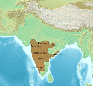 Map of the Chalukyas