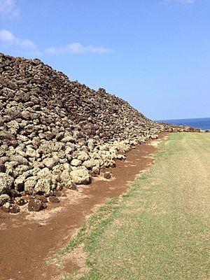 Mookini Heiau Wall