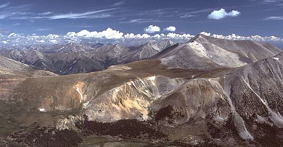 Mt Antero from Mt Shavano, CO