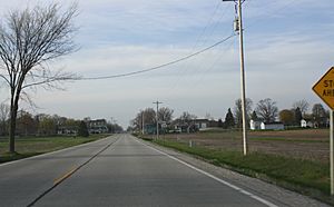 Looking north at Poland