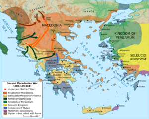 Map of Greece during the war