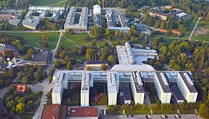 Stockholms universitet, flygfoto 2014-09-20