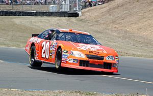 Tony Stewart 2005 at Infineon photo Don Ramey Logan