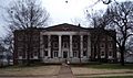 Winter photograph of the front façade of Memorial Hall at the George Peabody College for Teachers.