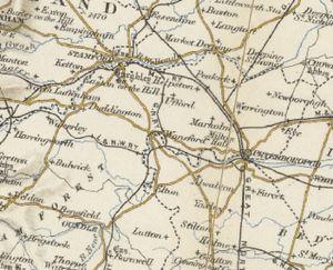 20th century map of Sutton