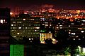 Aktau panorama at night