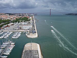 Another marina in Lisbon seen from the top of the Monument to the Discoveries