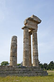 Apollon temple acropolis Rhodes