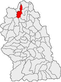 Location in Hunedoara County