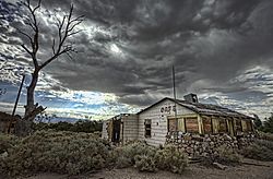 An abandoned cafe in Alabama Hills