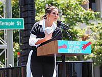 Chrissy Teigen @ L.A.'s Families Belong Together March 01